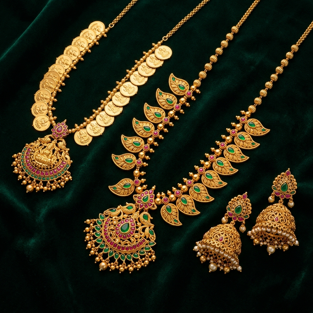 Finished Kerala Traditional Gold Jewellery